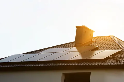 Photovoltaikanlage senkrecht montiert in Brandenburg